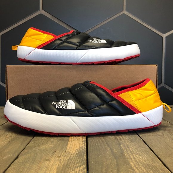 north face slippers yellow